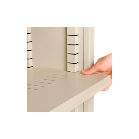 Global Equipment Interion Extra Putty Shelf For All Steel Bookcase Putty 277443PY